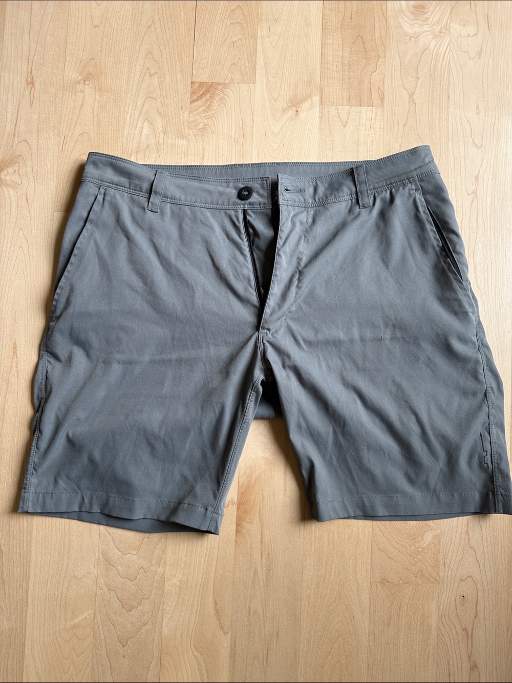 Men's Gray Stretch Casual Shorts